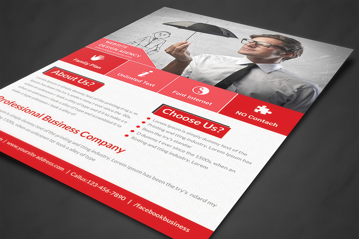 Corporate Business Flyer Print Templ, a Flyer Template by AfzaalGraphics (Photo 2 of 4)