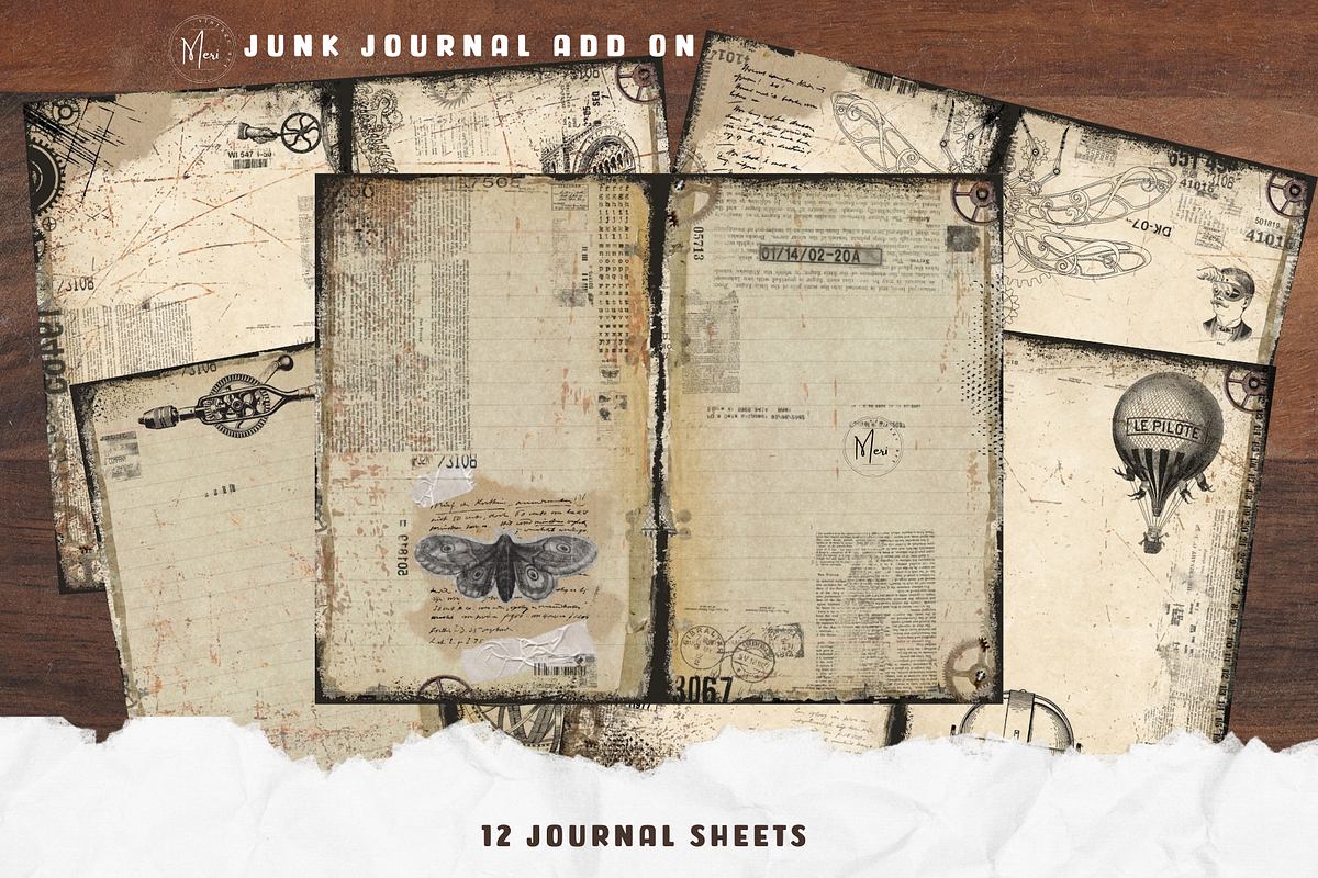 The Grungy Steampunk Junk Journal, a Decorative Illustration by meribela (Photo 2 of 7)
