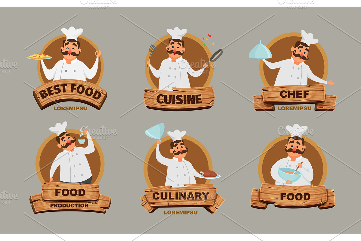 Chef logo. restaurant identity, a Food Illustration by Onyx