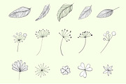 40 plants and leaves elements, an Illustration by Anna's Creative Store (Thumbnail 3 of 5)