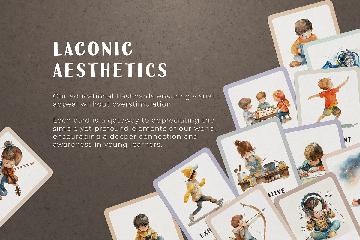 Activities And Feelings Flash Cards, an Education Illustration by Pix Cafe (Photo 2 of 10)