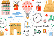 Christmas In Paris, an Illustration by Redchocolate (Thumbnail 3 of 7)