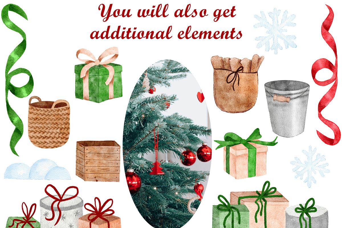 Christmas Tree Clipart & Patterns, a Pattern Graphic by Lagmar Design (Photo 8 of 13)