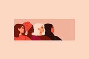 Strong women together, a Person Illustration by Mary Long (Thumbnail 4 of 4)