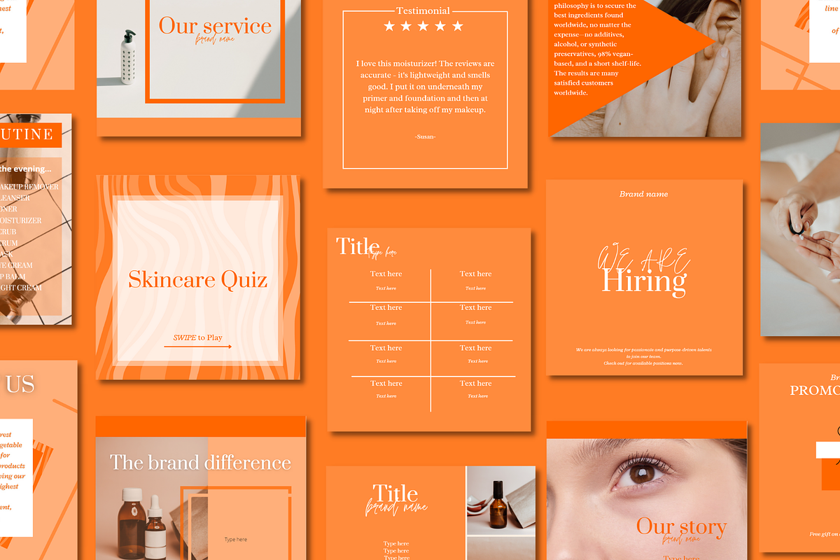60 TREND SKINCARE INSTAGRAM TEMPLATE, a Social Media Template by LemonNguyen (Photo 6 of 6)