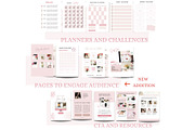 Blush Pink ebook template, workbook, a Books & Magazine Mockup by Millennials Marketing (Thumbnail 5 of 9)