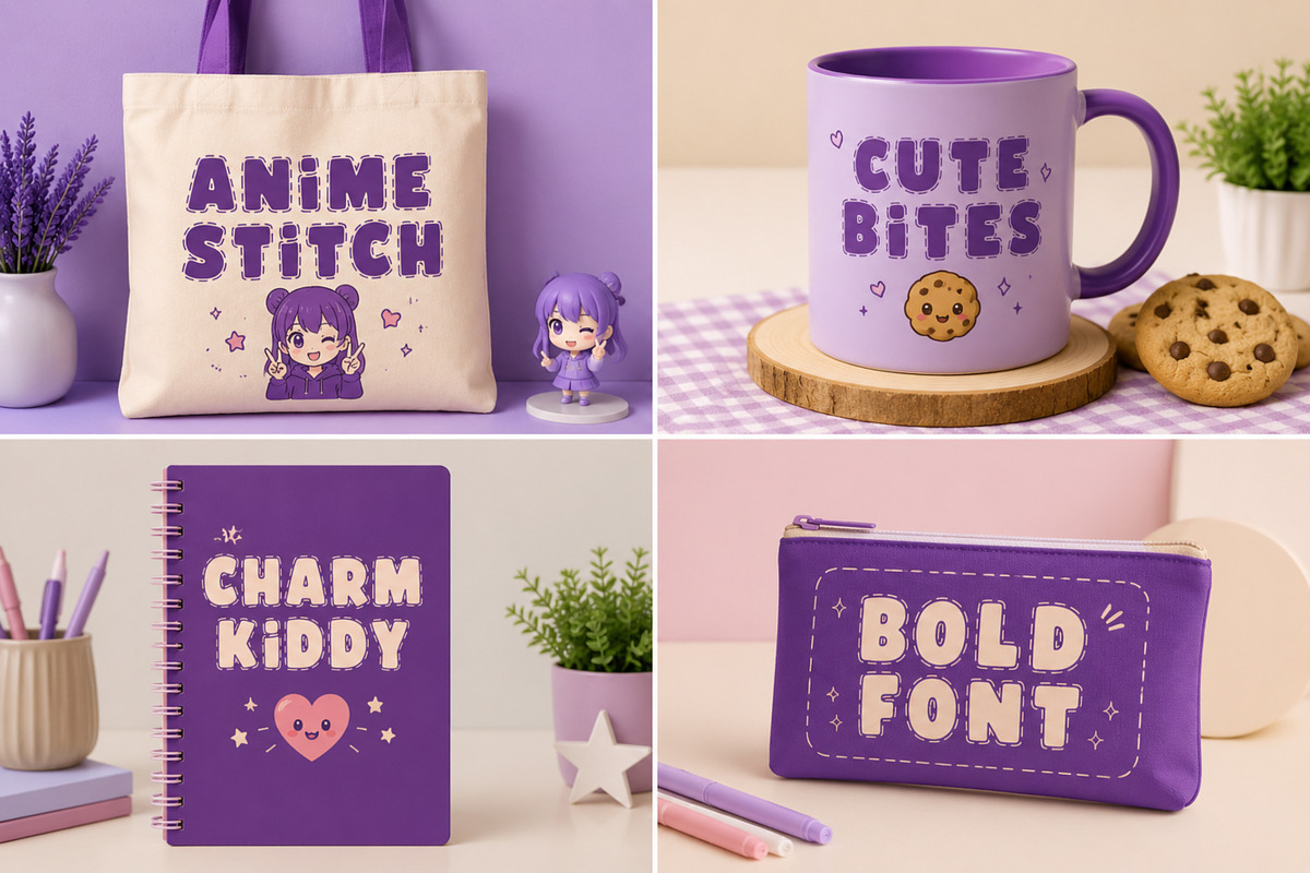 Stitch Chubby, a Sans Serif Font by Limited.studio (Photo 2 of 3)