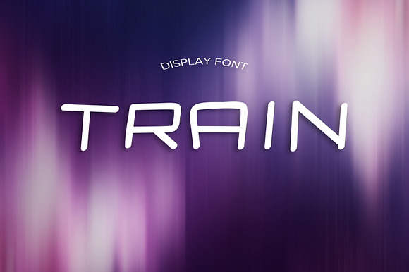 TRAIN font preview 4