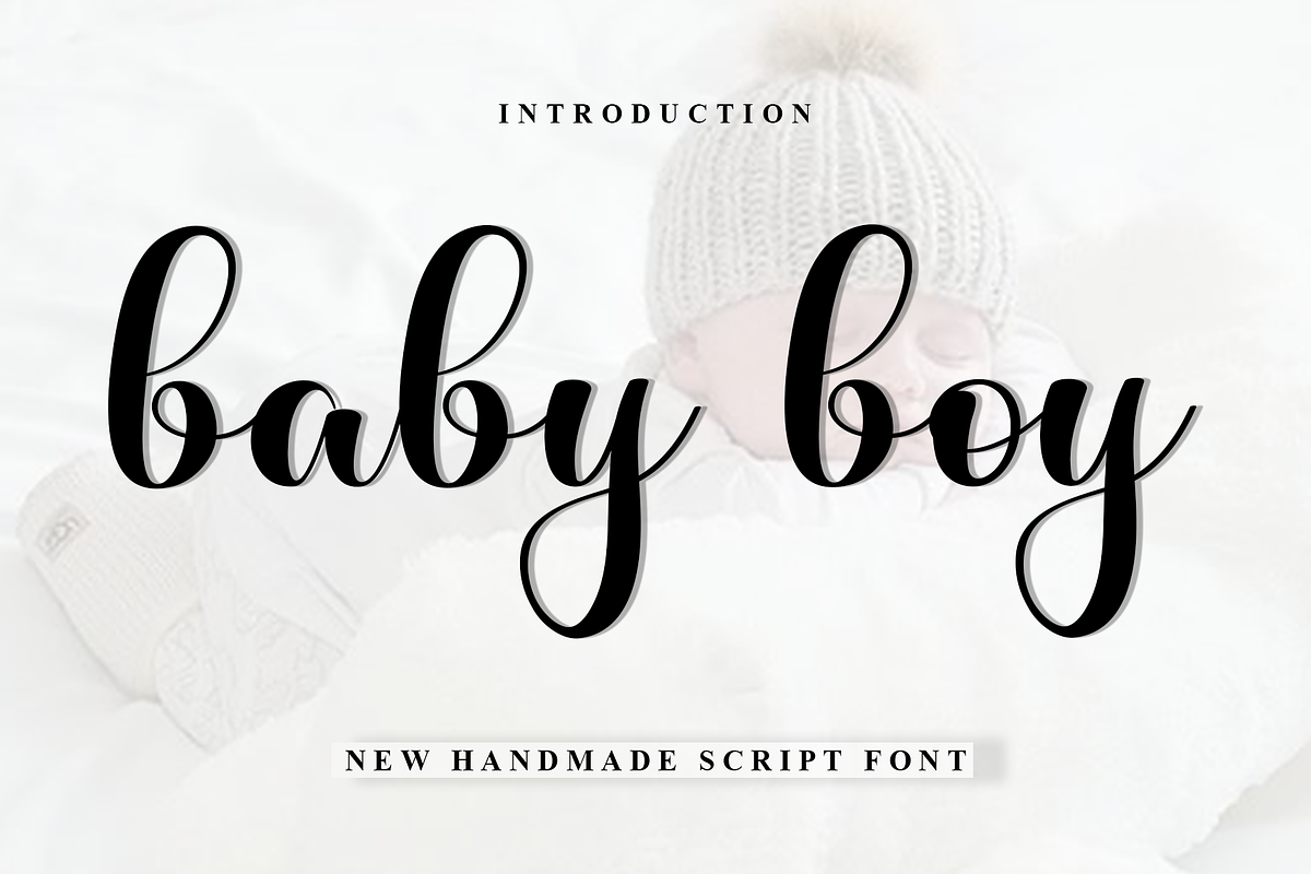 Baby Boy, a Handwritten Font by FreshTypeINK (Photo 1 of 8)