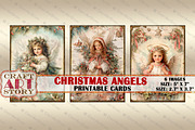 Christmas angels picture collage, a Person Illustration by CraftArtStory (Thumbnail 3 of 3)