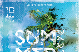 Summer Party Flyer Poster