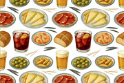Spanish Food Clipart Vol.2 - Tapas, an Illustration by La Inspiratriz (Thumbnail 4 of 5)