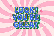 Somefun Retro Pop Display, a Sans Serif Font by Sloulyfe (Thumbnail 8 of 10)