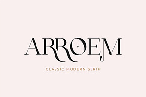 Arroem - Serif Display Font