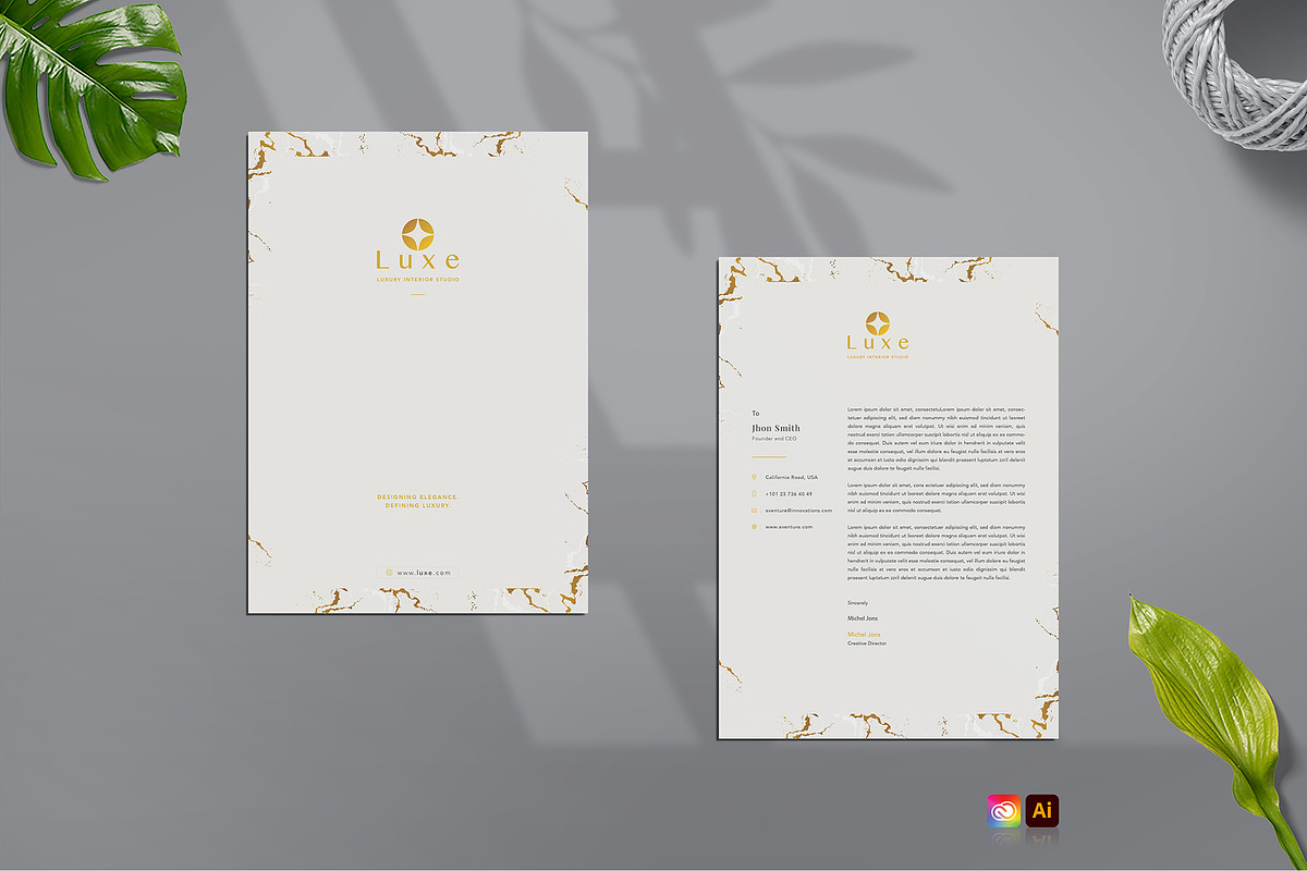 Luxury Brand Identity Template, a Branding & Logo Template by Nur Designer (Photo 2 of 6)