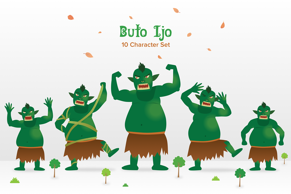 Timun Mas Folktale Characters, an Illustration by Creatornomic (Photo 4 of 6)