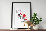 Seafood. Shrimp and lobster., an Animal Illustration by VitalinaGofman (Thumbnail 12 of 13)