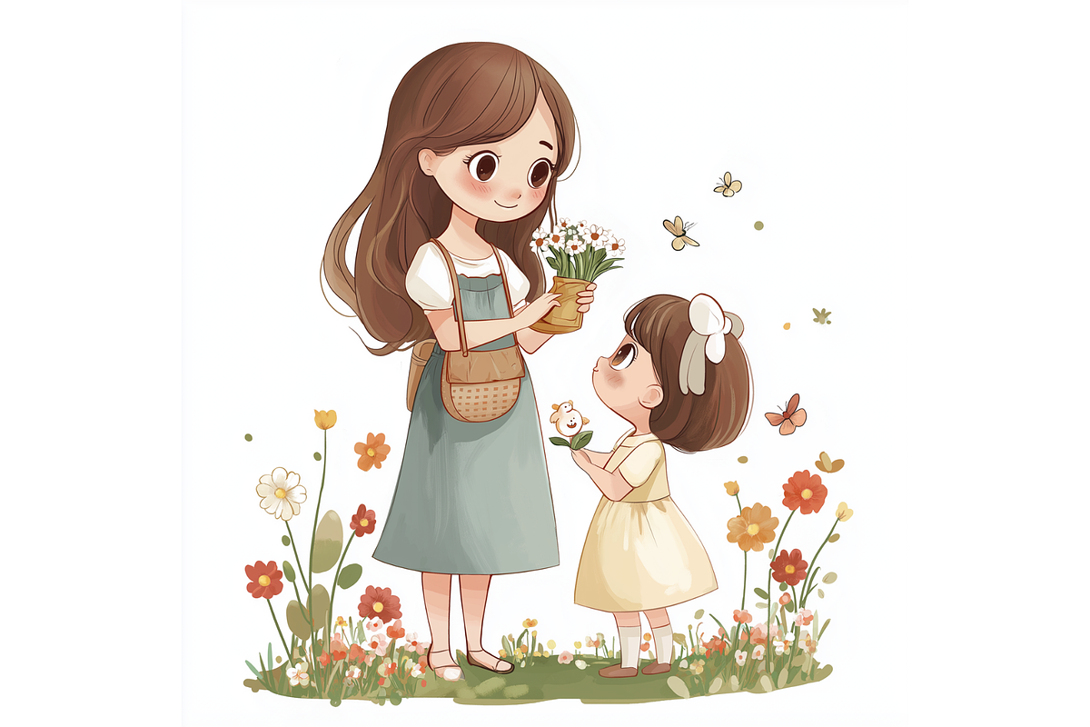 Prompt Mothers Day Views Clipart, a Person Illustration by Creative design (Photo 2 of 7)