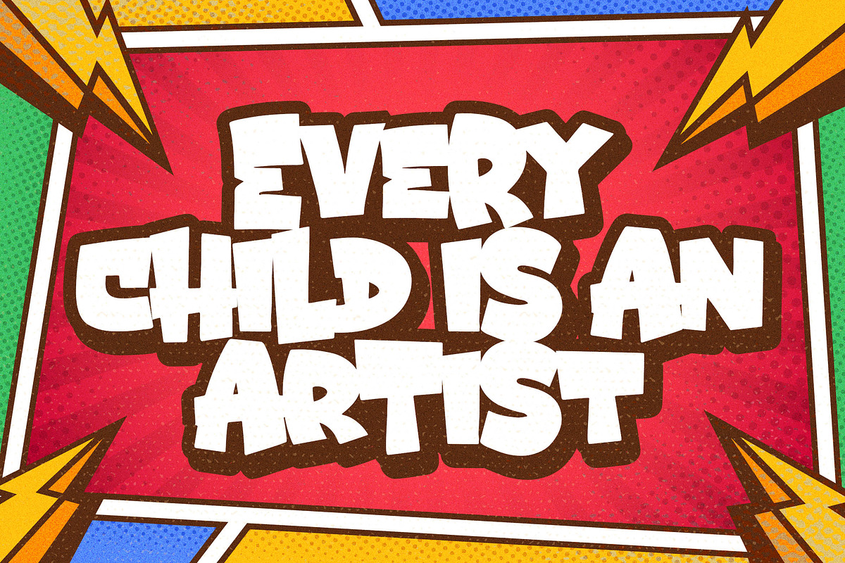 Blood Blaster a Bouncy Cartoon Font, a Font by Blankids Studio (Photo 2 of 8)