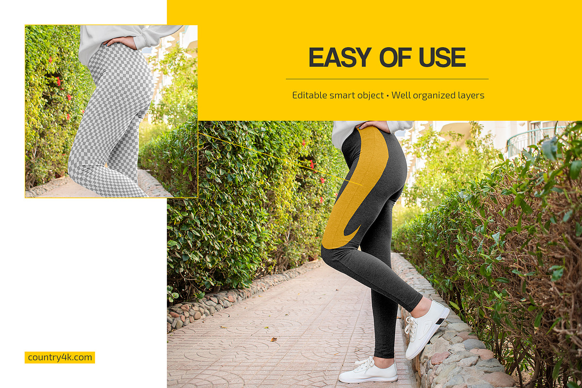 Leggings Mockup Set, a Bottom Mockup by Country4k (Photo 3 of 4)