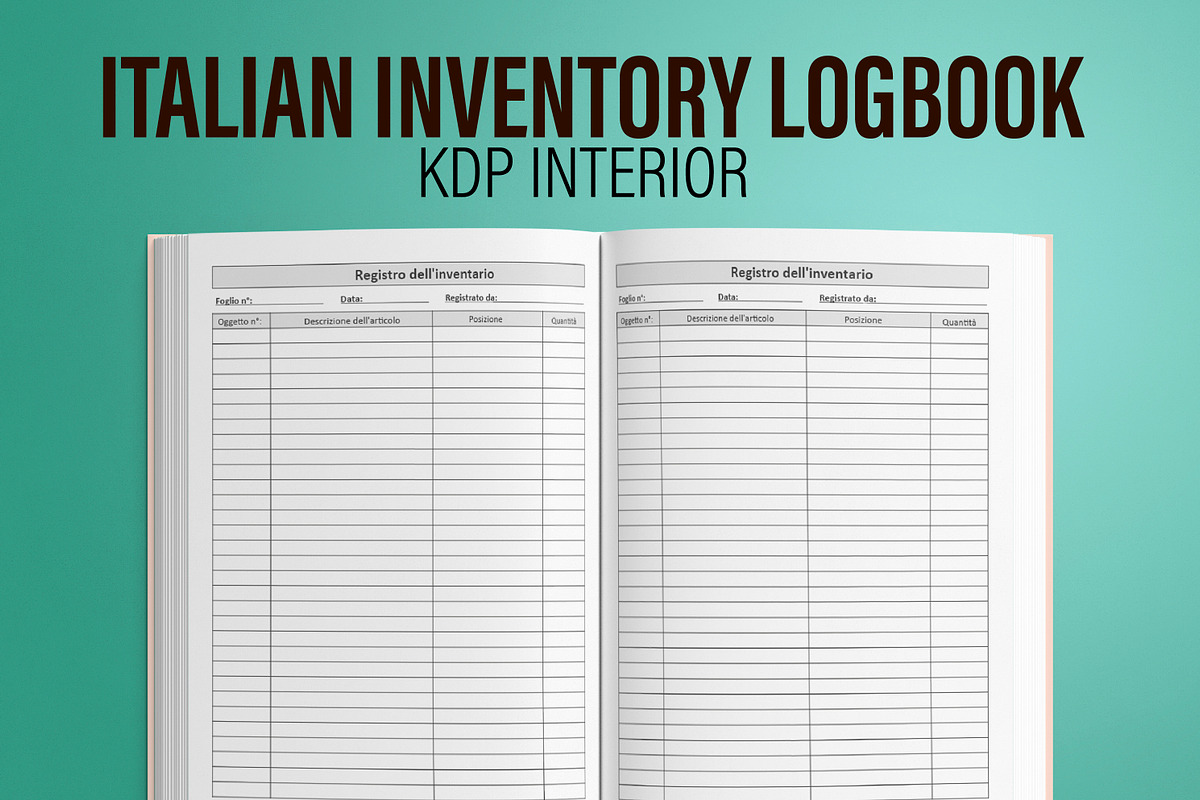Italian Inventory Logbook Interior, a Templates & Theme by MatiArtShop (Photo 1 of 2)