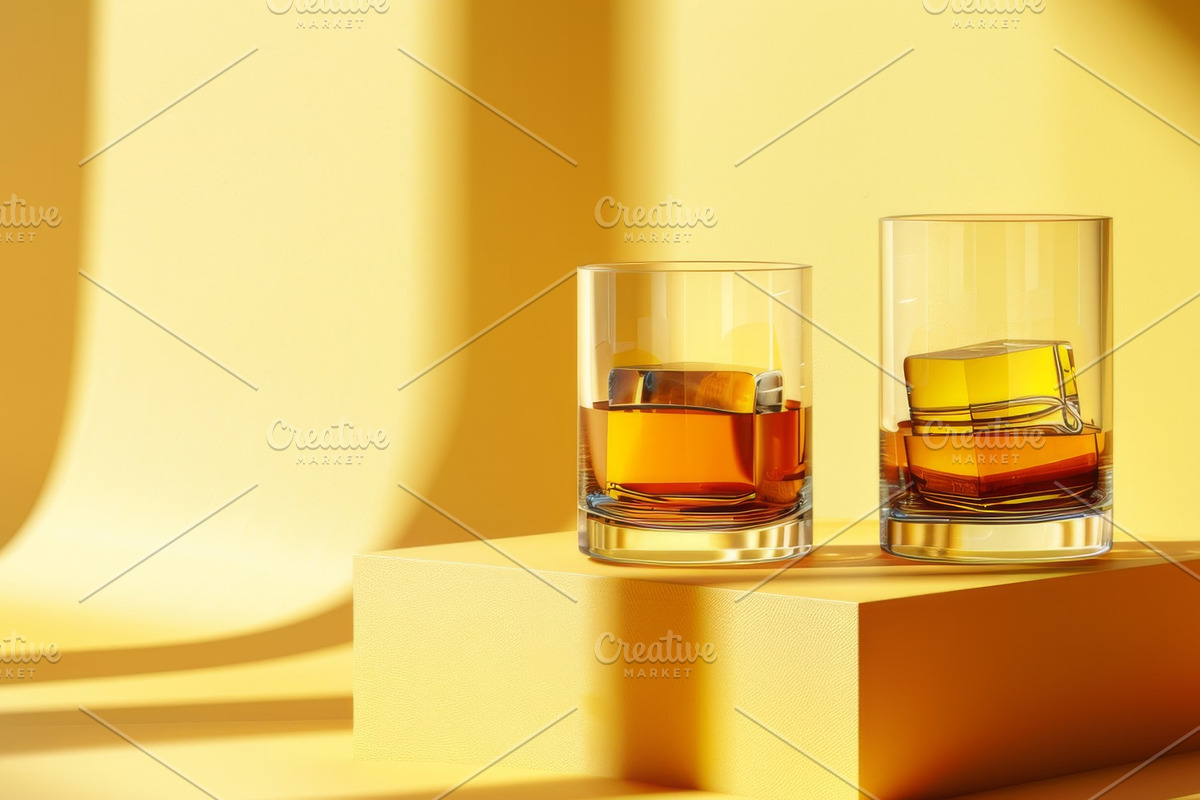 87 whiskey glasses, a Food & Drink Photo by Handmadefont (Photo 81 of 87)