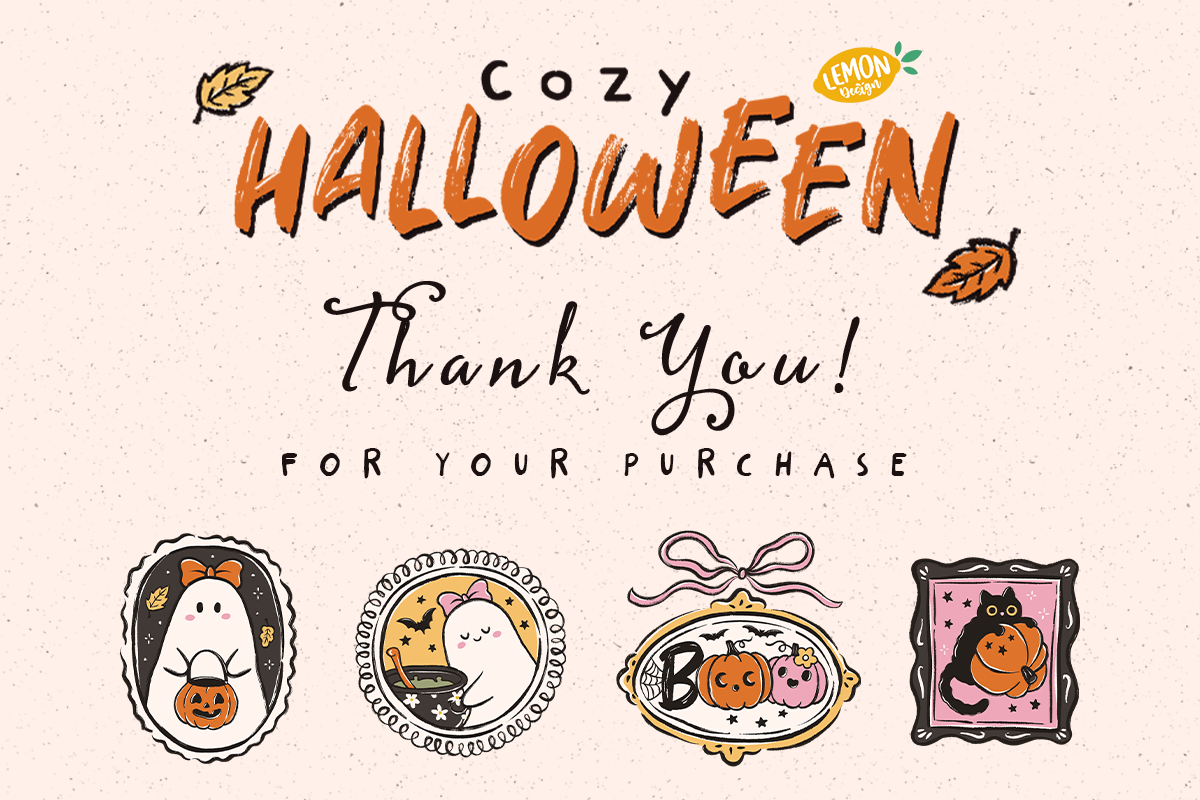 Cozy Halloween PNG Clipart Bundle, a Seasonal Illustration by LemonDesign (Photo 7 of 7)