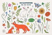 Spring Garden Vector Collection, a Pattern Graphic by rouxsupplyco (Thumbnail 5 of 15)