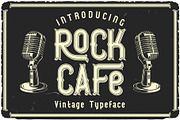 Rock Cafe Vintage Label Font, a Serif Font by JumboDesign (Thumbnail 1 of 6)