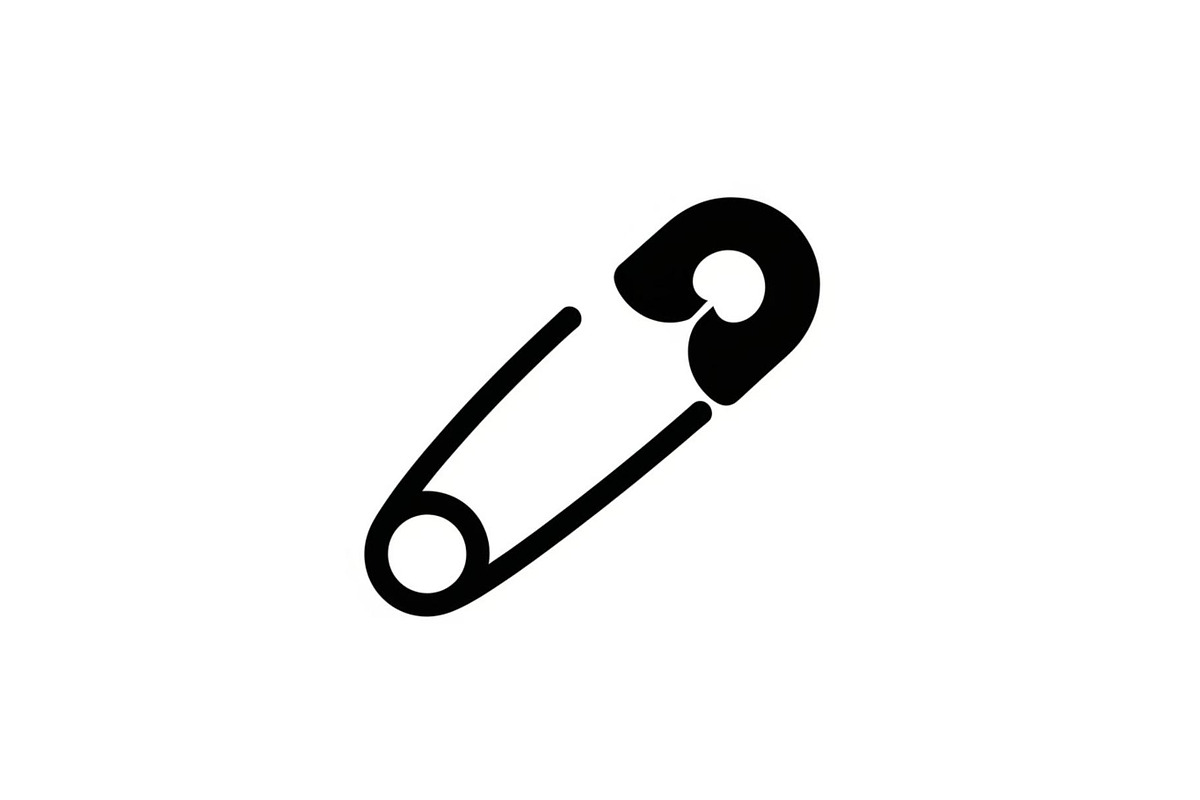 Safety Pin Vector Silhouette Bundle, an Illustration by Designs_River (Photo 6 of 20)