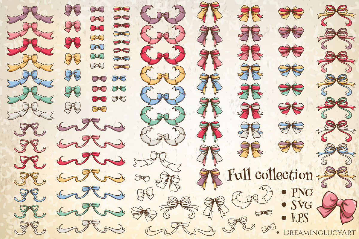 Set of Bows, a Decorative Illustration by Dreaming_Lucy (Photo 3 of 3)