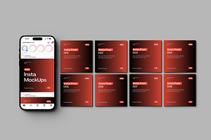 Instagram Mock-Ups, a Product Mockup by mockarts