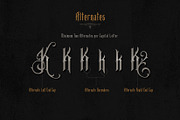 BaeSide Ornate Blackletter Font, a Blackletter Font by StockMamba (Thumbnail 7 of 10)