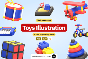 3D Toys Illustration