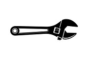 Adjustable Wrench Silhouette, a Graphic by hafijul (Thumbnail 3 of 10)