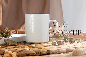 Autumn Mug Mockup Coffee Cup fall2, a Product Mockup by PawMockups