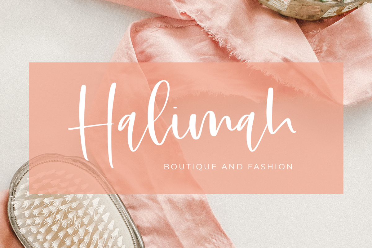 Posting Card Brush Font preview 4