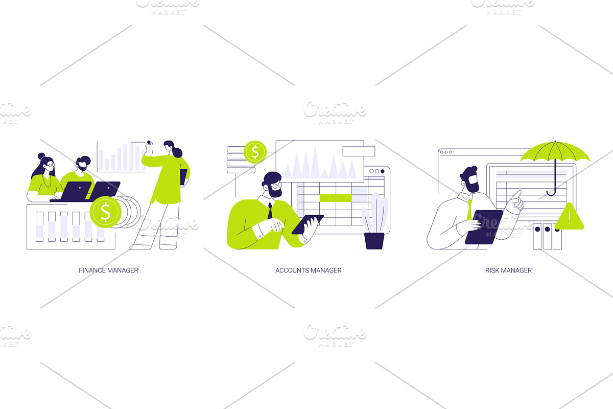 Corporate finance isolated cartoon, a Finance Illustration by Visual Generation