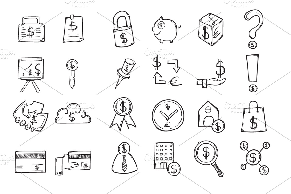 707 Hand Draw doodle icons set, an Outline Icon by TKDoodle (Photo 10 of 17)