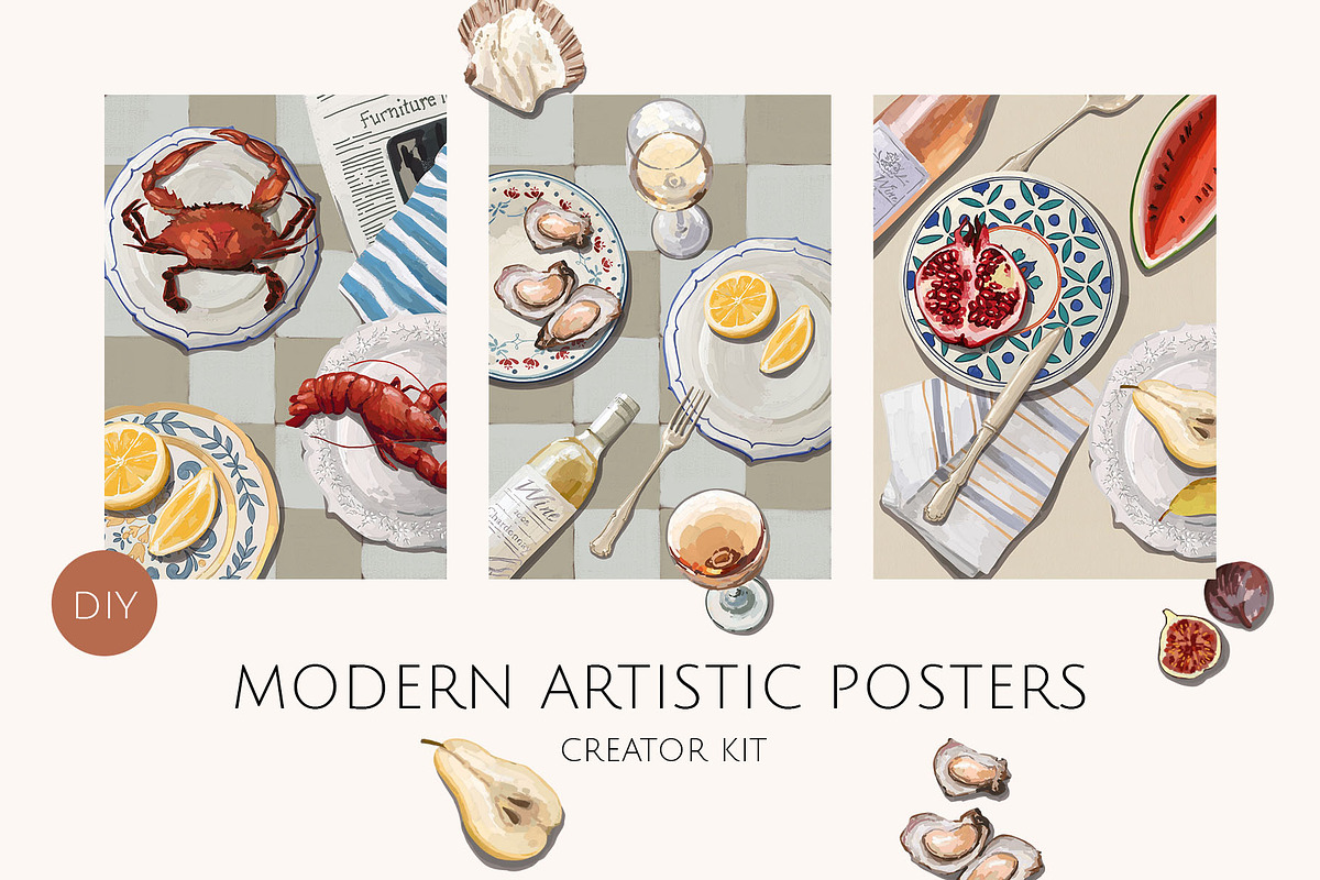 MODERN ARTISTIC POSTER CREATOR, a Decorative Illustration by Yuliia Lashevska (Photo 1 of 12)