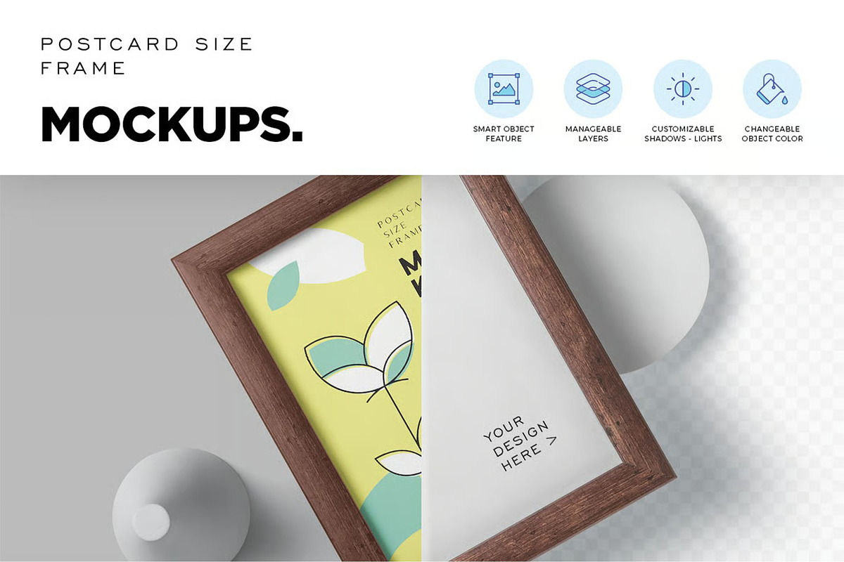 5 x 7 inches Frame Mockups, an Advertising Mockup by megostudi0 (Photo 5 of 6)