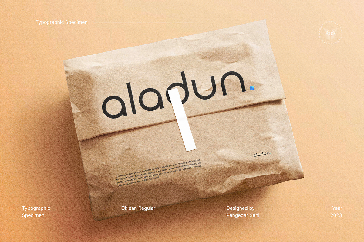 Oklean - Elegant Sans Serif, a Sans Serif Font by Pengedar Seni (Photo 7 of 11)