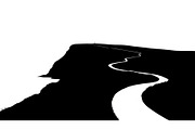Lighthouse Cliff Silhouette Bundle, a Graphic by hafijul (Thumbnail 10 of 14)