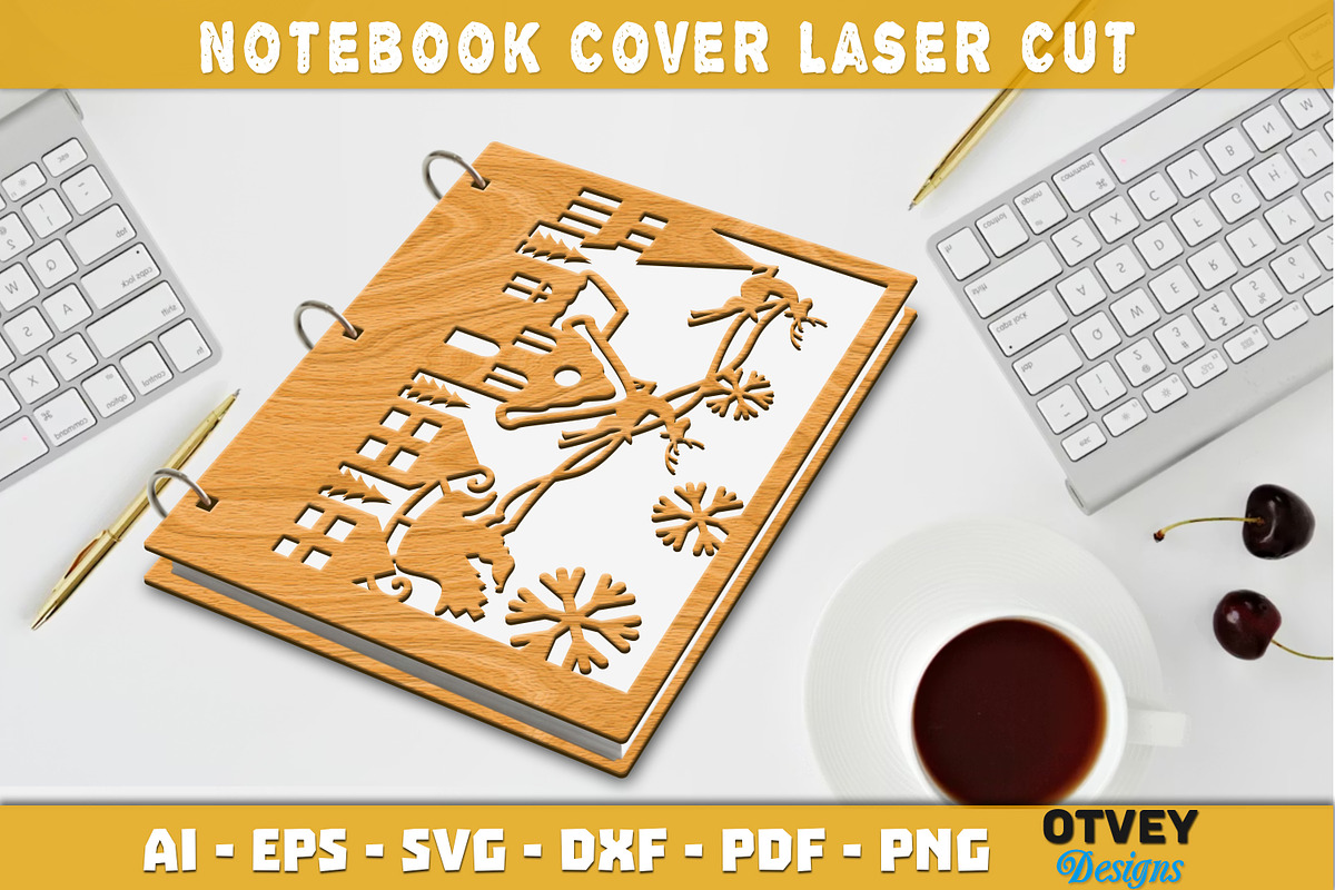 Merry Christmas Notebook Cover, a Decorative Illustration by OTVEY DESIGN (Photo 5 of 13)