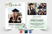 Graduation Announcement Template, a Card Template by Designscozy (Thumbnail 1 of 5)