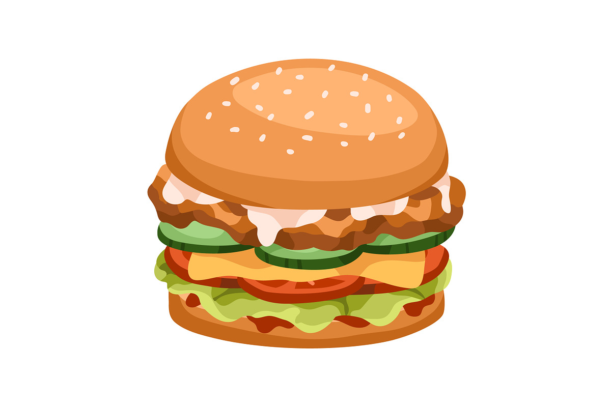 Sandwiches, toasts and burgers set, a Food Illustration by Good Studio (Photo 16 of 21)
