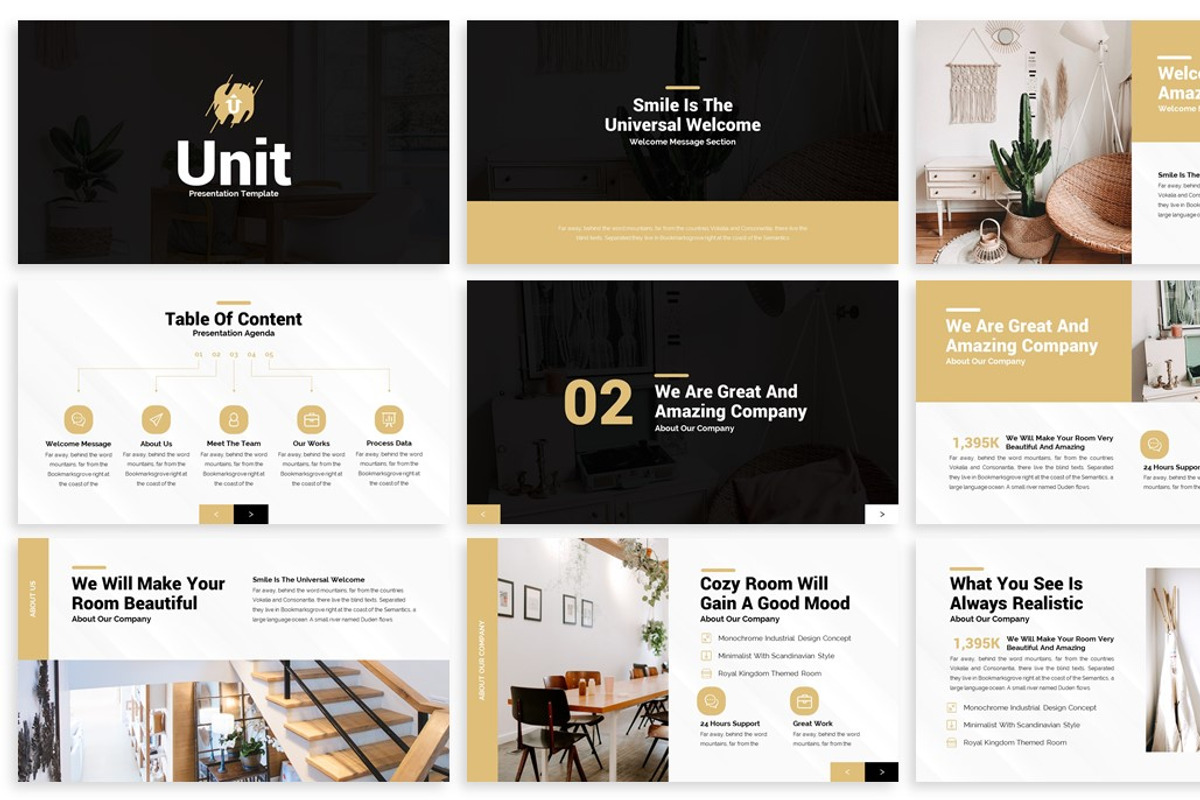 Unit - Modern Powerpoint Template, a Presentation Template by SlideFactory