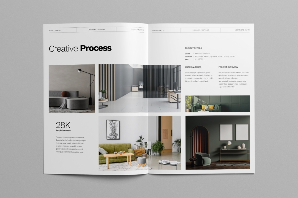 Portfolio Template Canva, a Brochure Template by Pixelpick (Photo 7 of 9)