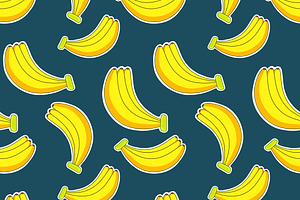 Banana Pattern, a Pattern Graphic by AntonyChernianu