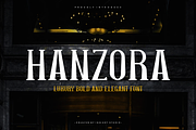 Hanzora - Luxury Bold Font, a Serif Font by Iqsiart Studio (Thumbnail 1 of 6)
